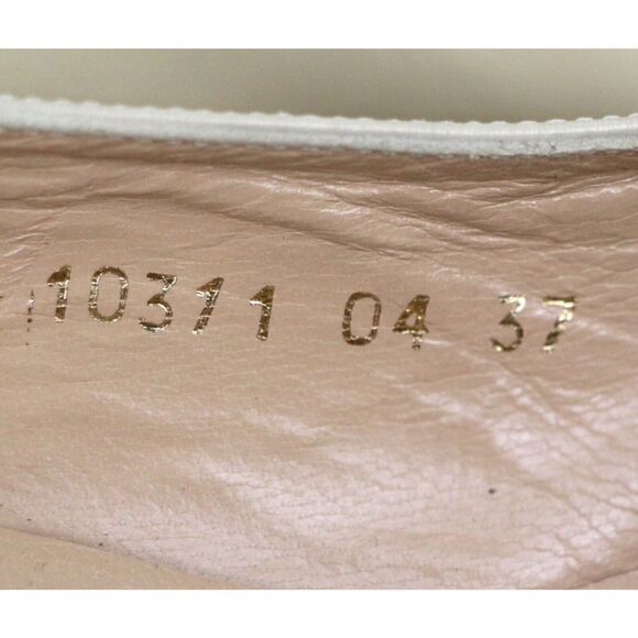 Pedro Garcia Spain BEIGE BROWN GENUINE LEATHER MID HEEL CLASSIC SHOES Sz 7/37 - Picture 5 of 10